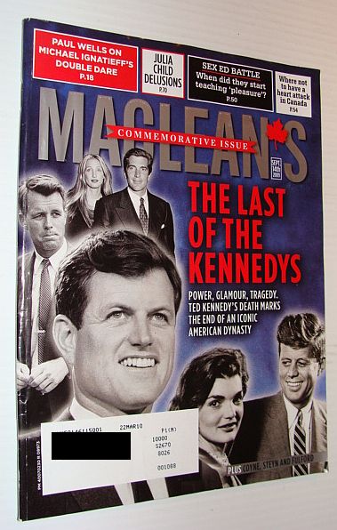 Maclean's Magazine 14 September 2009 *Ted Kennedy Commemorative Issue*