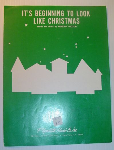 It's Beginning to Look Like Christmas - Sheet Music for Voice and Piano