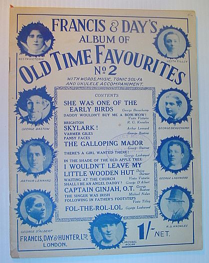 Francis & Day's Album of Old Time Favourites No. 2, with words, music, Tonic Sol-fa, and Ukulele Accompaniment