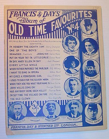 Francis & Day's Album of Old Time Favourites, No. (Number ) 4 (Four)