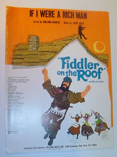 If I Were A Rich Man - Sheet Music: From Fiddler on the Roof