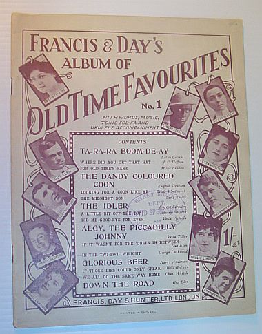 Francis & Day's Album of Old Time Favourites, No. (Number) 1, with Words, Music, Tonic Sol-Fa and Ukulele Accompaniment