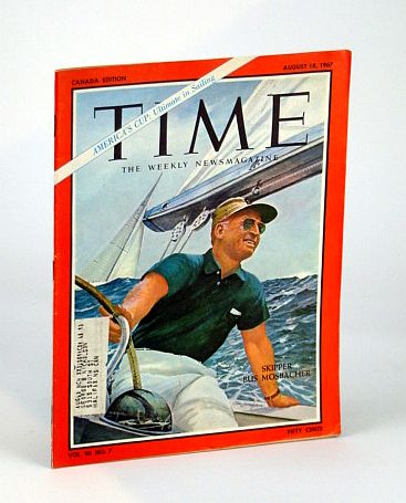 Image for Time Magazine (Canadian Edition) August (Aug.) 18, 1967 - Skipper Bus Mosbacher Cover Time Magazine (Canadian Edition) August (Aug.) 18, 1967 - Skipper Bus Mosbacher Cover