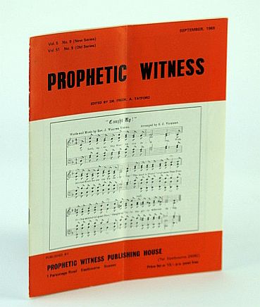 Image for Prophetic Witness (Magazine), September (Sept.) 1969, Vol 5 No. 9 (New Series), Vol. 51 No. 9 (Old Series) - Religious Life in Israel Prophetic Witness (Magazine), September (Sept.) 1969, Vol 5 No. 9 (New Series), Vol. 51 No. 9 (Old Series) - Religious Life in Israel