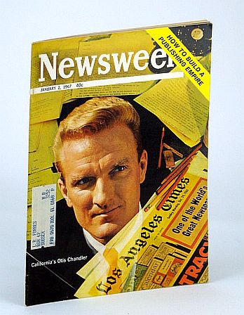 Newsweek Magazine, January (Jan.) 2, 1967 - Otis Chandler Cover Photo