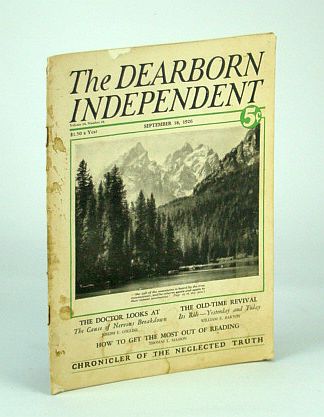 The Dearborn Independent - Chronicler of the Neglected Truth, September (Sept.) 18, 1926 - Socialism Through the Eyes of the Churchman