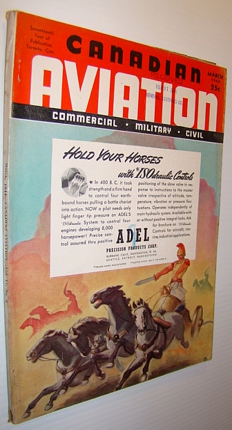 Canadian Aviation Magazine, March 1944 - Commercial, Military, Civil