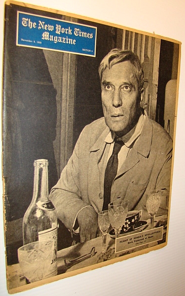 The New York Times Magazine, November 9, 1958 - Boris Pasternak Cover Photo