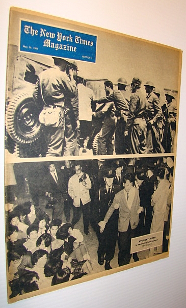 The New York Times Magazine, May 29, 1960 - Cover Photos of Student Riots in Turkey and Japan