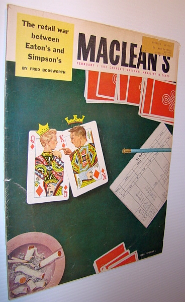 Image for Maclean's Magazine, February 1, 1955 - The Eaton's/Simpson's Retail War Maclean's Magazine, February 1, 1955 - The Eaton's/Simpson's Retail War