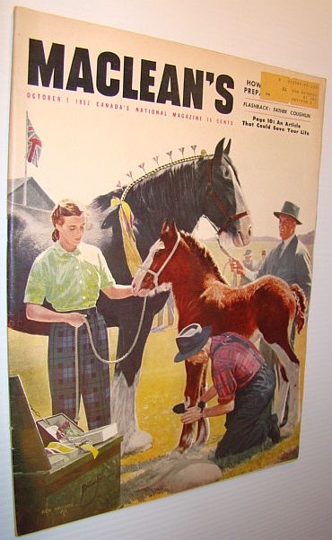 Image for Maclean's Magazine, October 1, 1952 Maclean's Magazine, October 1, 1952