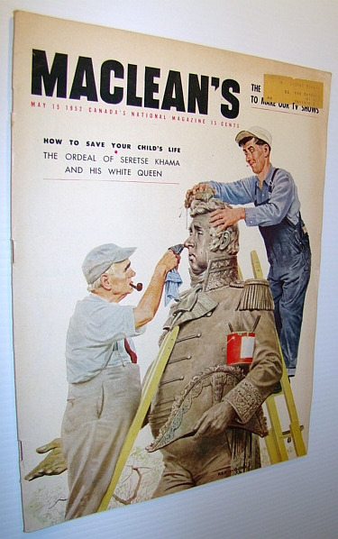Image for Maclean's Magazine, May 15, 1952 - Mavor Moore Maclean's Magazine, May 15, 1952 - Mavor Moore