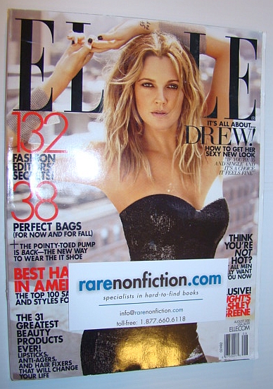 Elle Magazine, August 2010 - Drew Barrymore Cover