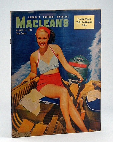 Maclean's, Canada's National Magazine, August 1, 1949 - Helen Gaskin, Career Girl Without Clothes