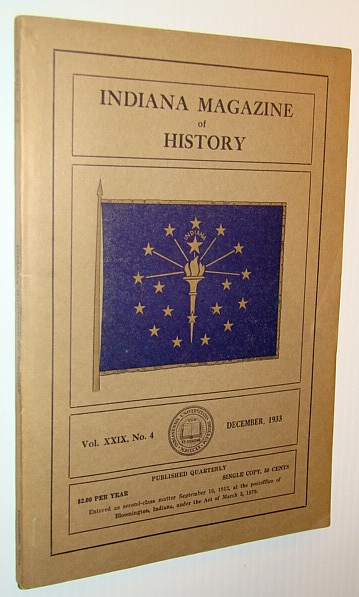 Indiana History Magazine, December 1933