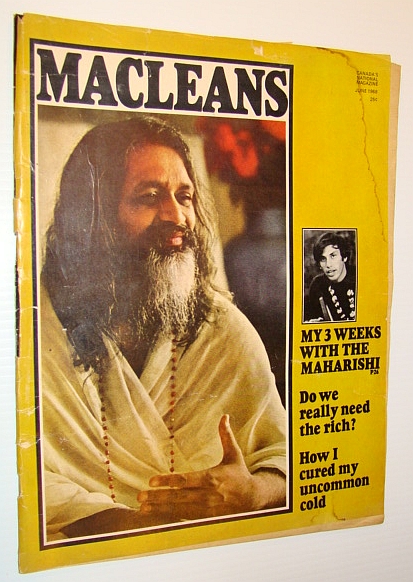 Maclean's - Canada's National Magazine, June, 1968 - The Beatles Visit the Maharishi