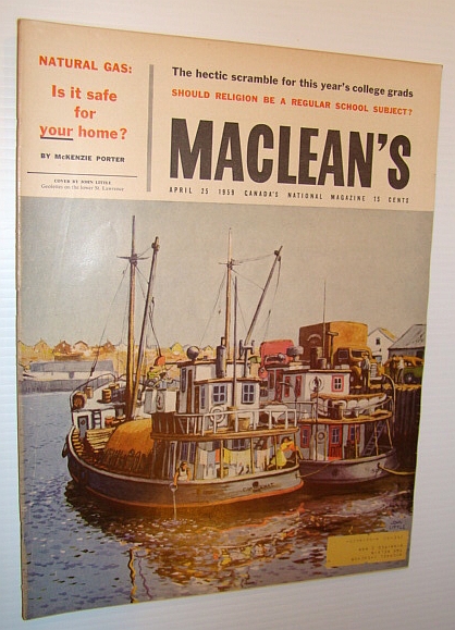 Maclean's - Canada's National Magazine, April 25, 1959 - Canadian Painter James Wilson Morrice