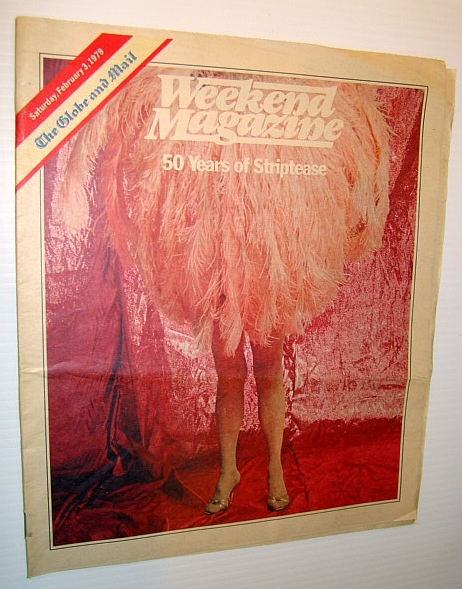 Weekend Magazine, February 3, 1979 (Canadian Newspaper Supplement) - Sally Rand - 50 Years of Striptease