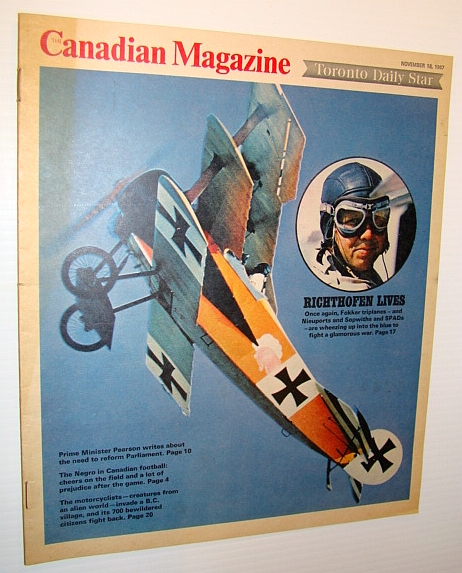 Canadian Magazine, November 18, 1967 - The Negro in the CFL/Biker Gangs Meet in Clinton, B.C.