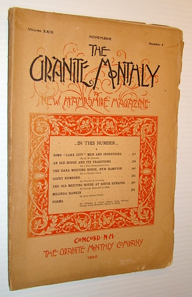 Image for The Granite Monthly - A New Hampshire Magazine - November 1900: Laconia The Granite Monthly - A New Hampshire Magazine - November 1900: Laconia