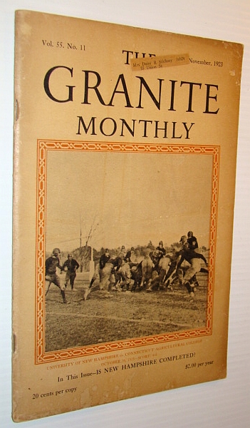 Image for The Granite Monthly - A New Hampshire Magazine, November 1923 - U of N.H. Vs. Connecticut Ag. College Football Cover Photo The Granite Monthly - A New Hampshire Magazine, November 1923 - U of N.H. Vs. Connecticut Ag. College Football Cover Photo