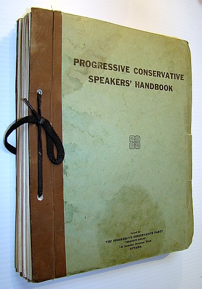 Progressive Conservative Speakers' Handbook