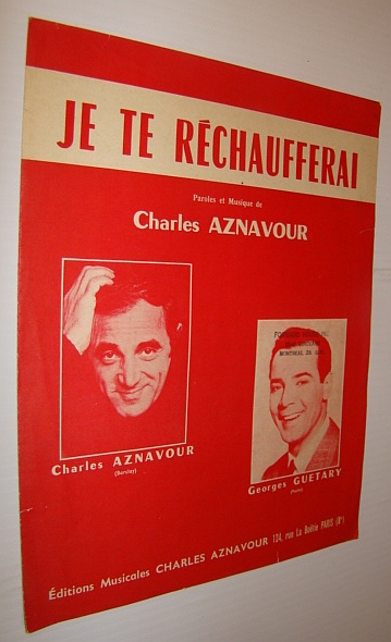 Je Te Rechaufferai - Sheet Music for Voice and Piano