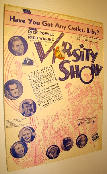 Have You Got Any Castles, Baby - Sheet Music for Voice and Piano with Guitar Chords for the Song from the Movie 