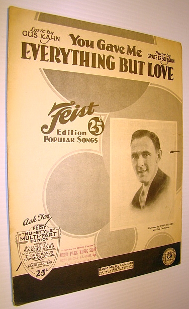Ev'rything (Everything) But Love (You Gave Me) - Sheet Music for Voice and Piano with Ukulele Chords