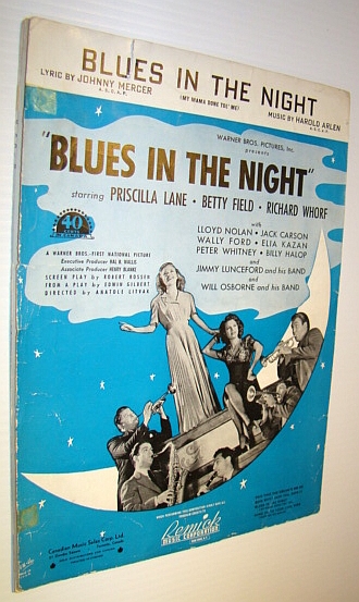 Blues in the Night - Sheet Music for Voice and Piano with Ukulele Chords