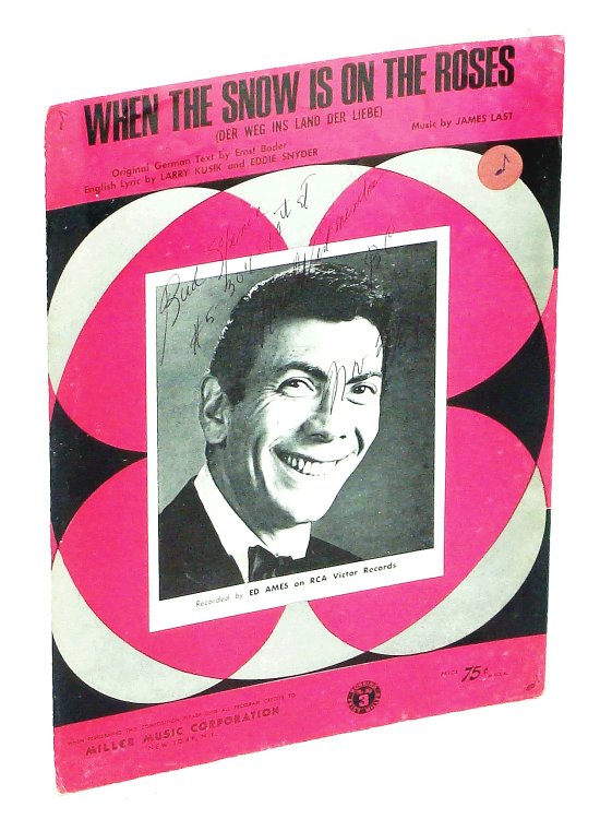 When the Snow is on the Roses: Piano Sheet Music with Lyrics and Chords