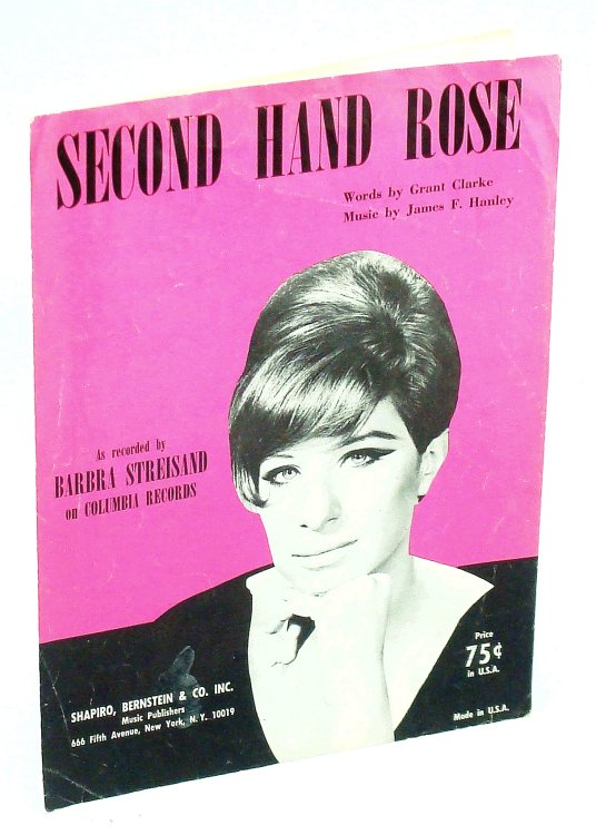 Second Hand Rose: Piano Sheet Music with Lyrics and Guitar Chords