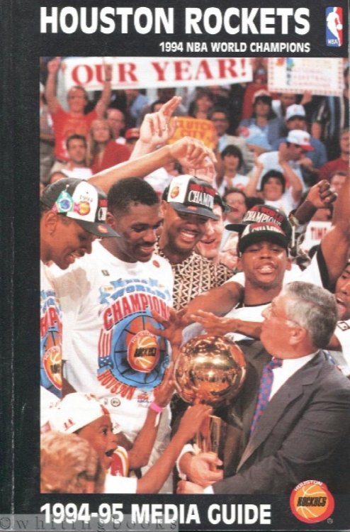 1994-95 Houston Rockets Media Guide