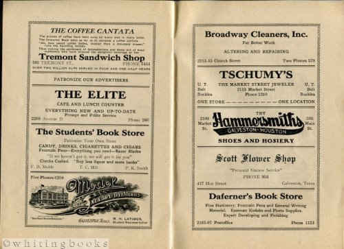 Three 1920s Issues of The University Medical, Official Organ of the Students and Alumni Association, Medical Department, University of Texas at Galveston