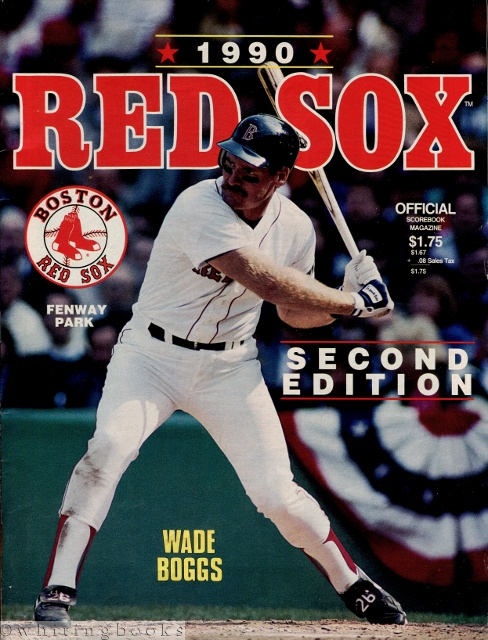 1990 Boston Red Sox Official Scorebook Magazine, Second Edition (Wade Boggs Cover)