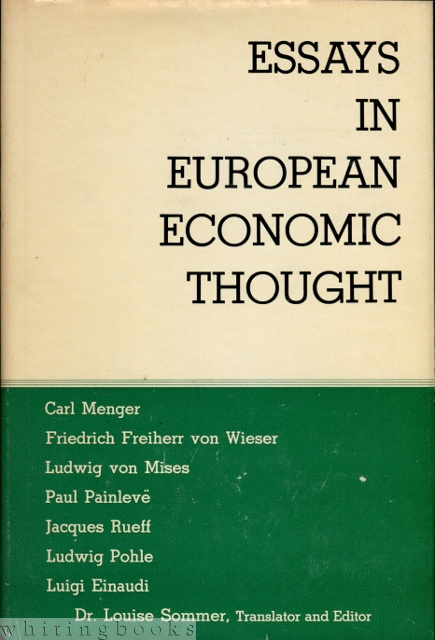 Essays in European Economic Thought