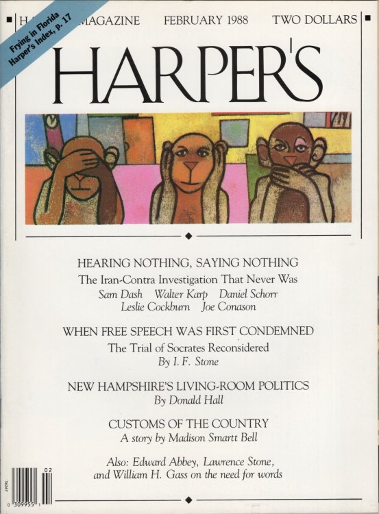 Harper's Magazine February 1988