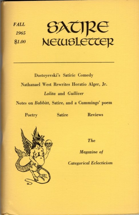 Satire Newsletter, Volume III, Number 1, Fall 1965