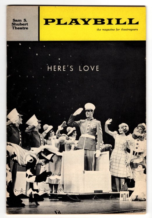 Playbill for HERE'S LOVE at the Sam S. Shubert Theatre, March 1964, Vol. 1, No. 3