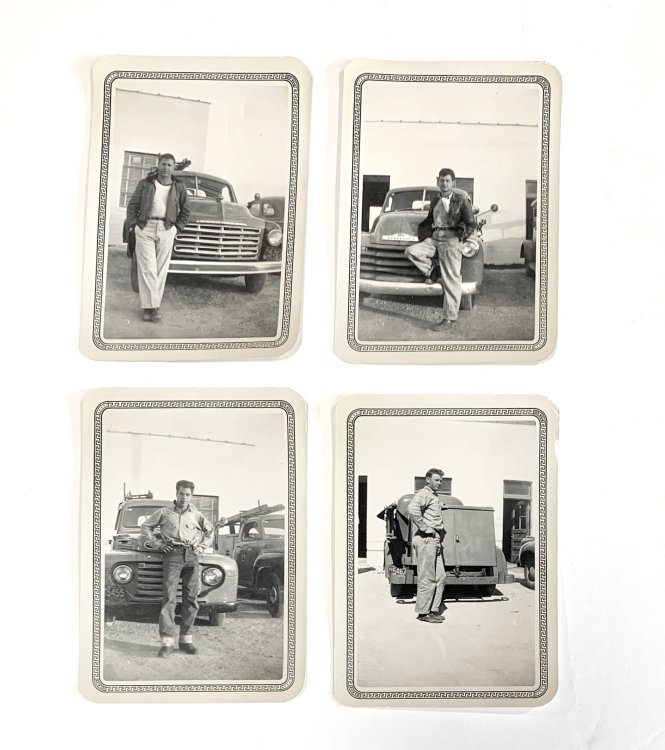 [Photos] Bell Telephone Workers and their Utility Trucks (Studebaker and Chevrolet), 1951
