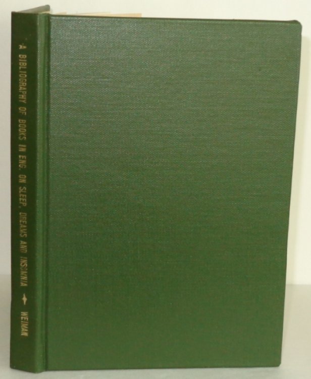 A Bibliography of Books in English on Sleep, Dreams, and Insomnia