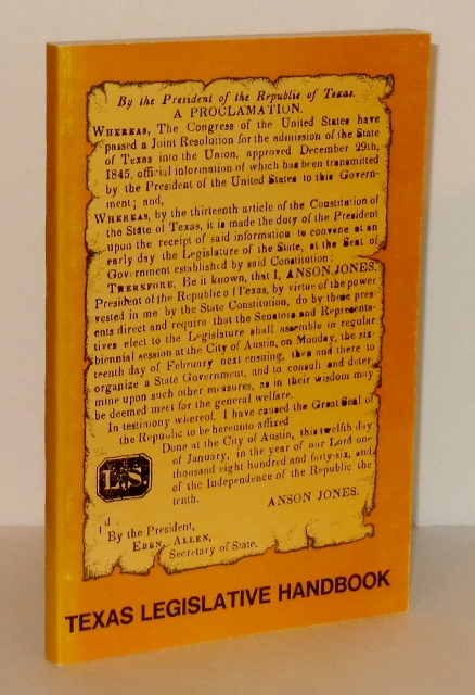 Texas Legislative Handbook