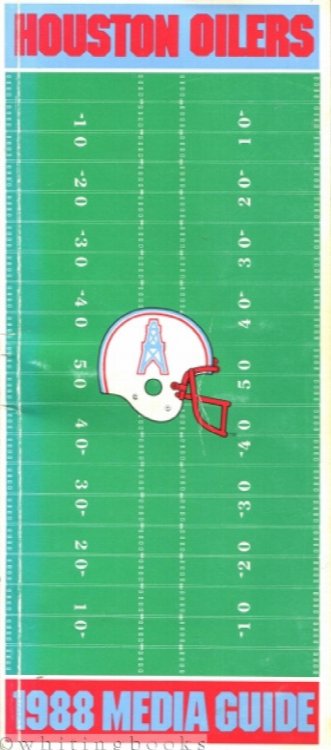 Houston Oilers 1988 Media Guide