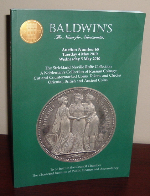 Baldwin's Auction Number 65, May 4 to 5, 2010, [Coin Auction Catalogue]
