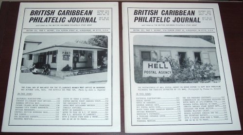 British Caribbean Philatelic Journal, 1973 Complete, Vol. 13 Nos. 1 to 6