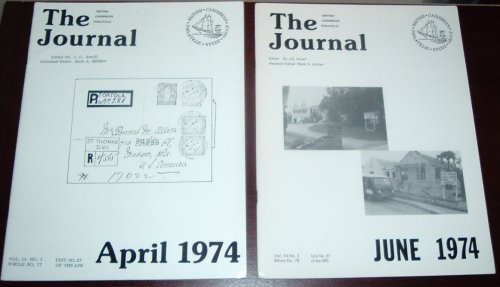 British Caribbean Philatelic Journal, 1974 Complete, Vol. 14 Nos. 1 to 5