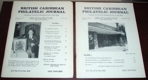 British Caribbean Philatelic Journal, 1981 Complete, Vol. 21, Nos. 1 to 5