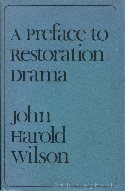 A Preface to Restoration Drama