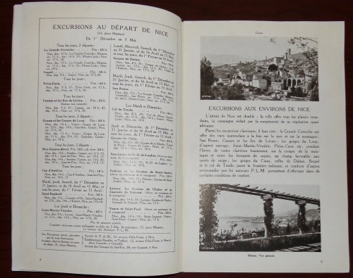 Autocars Programme PLM 1926 (Paris Lyon Mediterranean) with Related Ephemera