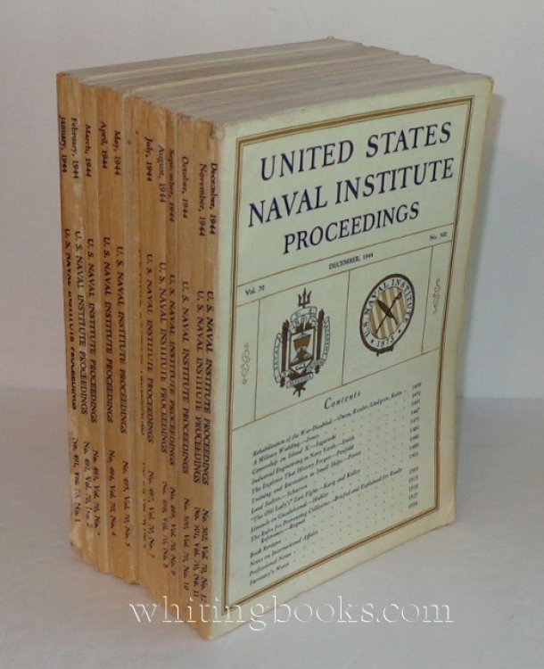 United States Naval Institute Proceedings 1944, Volume 70, Complete